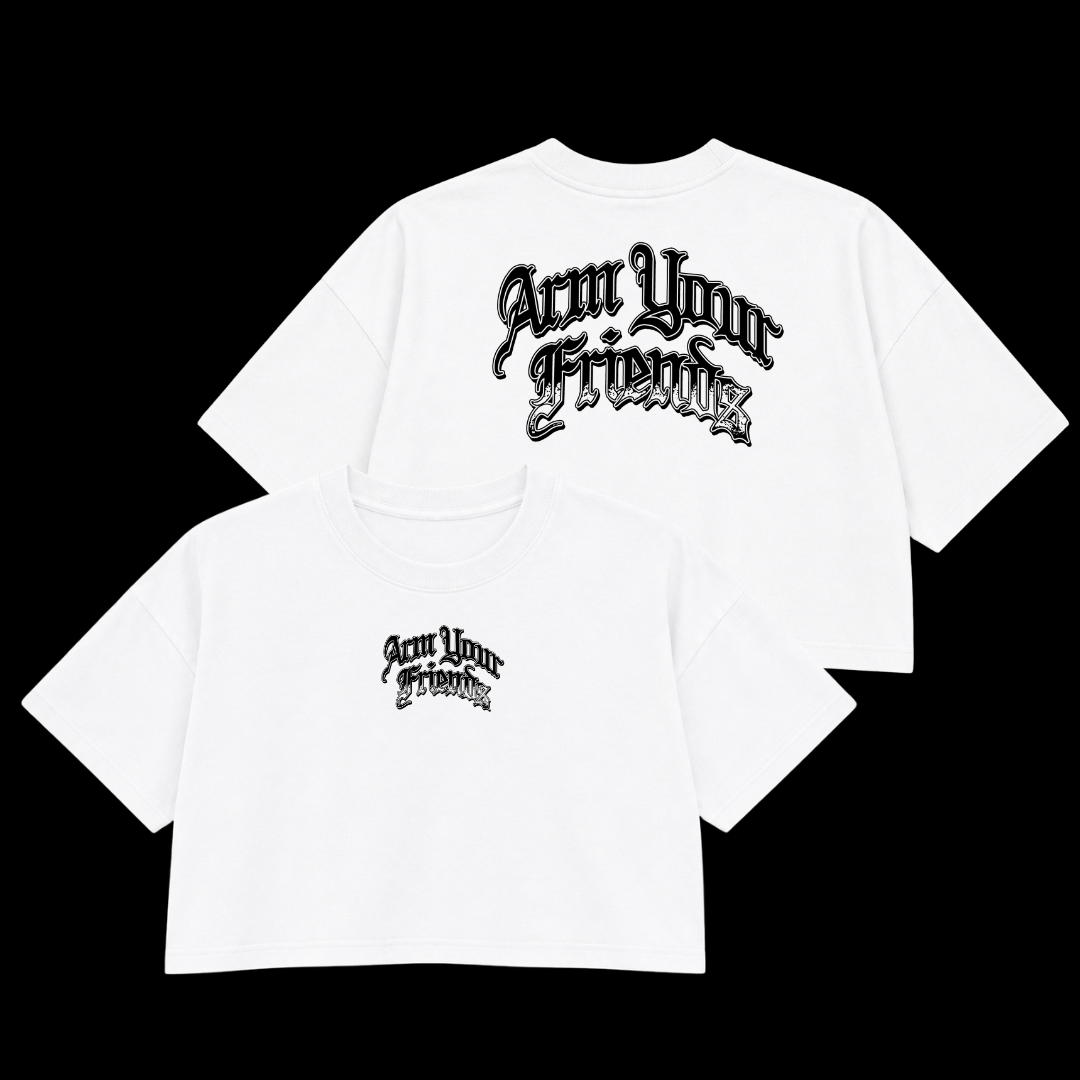 THE HOMIES PREMIUM CROP TEE (DOUBLE SIDED)