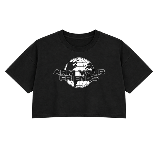 GLOBAL PREMIUM CROP TEE (FRONT ONLY)