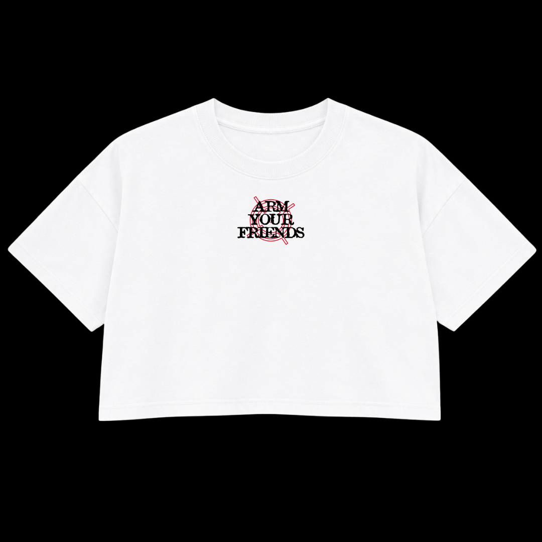 BE PEACEFUL NOT HARMLESS PREMIUM CROP TEE (DOUBLE SIDED)