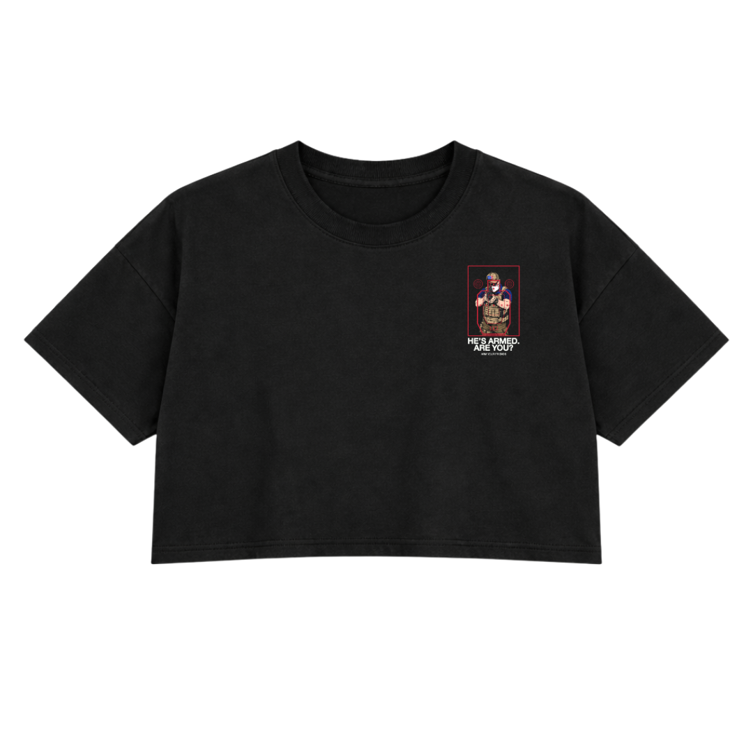 KHAKI KLAN PREMIUM CROP TEE (DOUBLE SIDED)