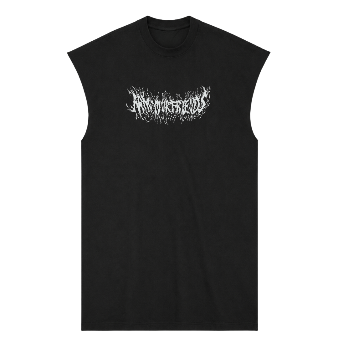 HEAVY METAL MUSCLE TEE (FRONT ONLY)