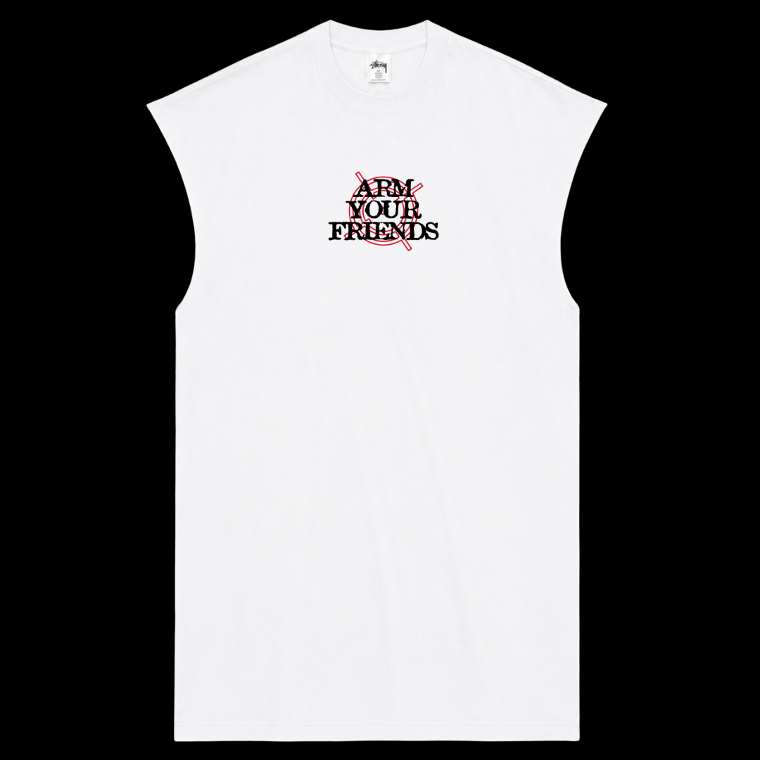 TARGET BE PEACEFUL NOT HARMLESS PREMIUM MUSCLE TEE (FRONT ONLY)