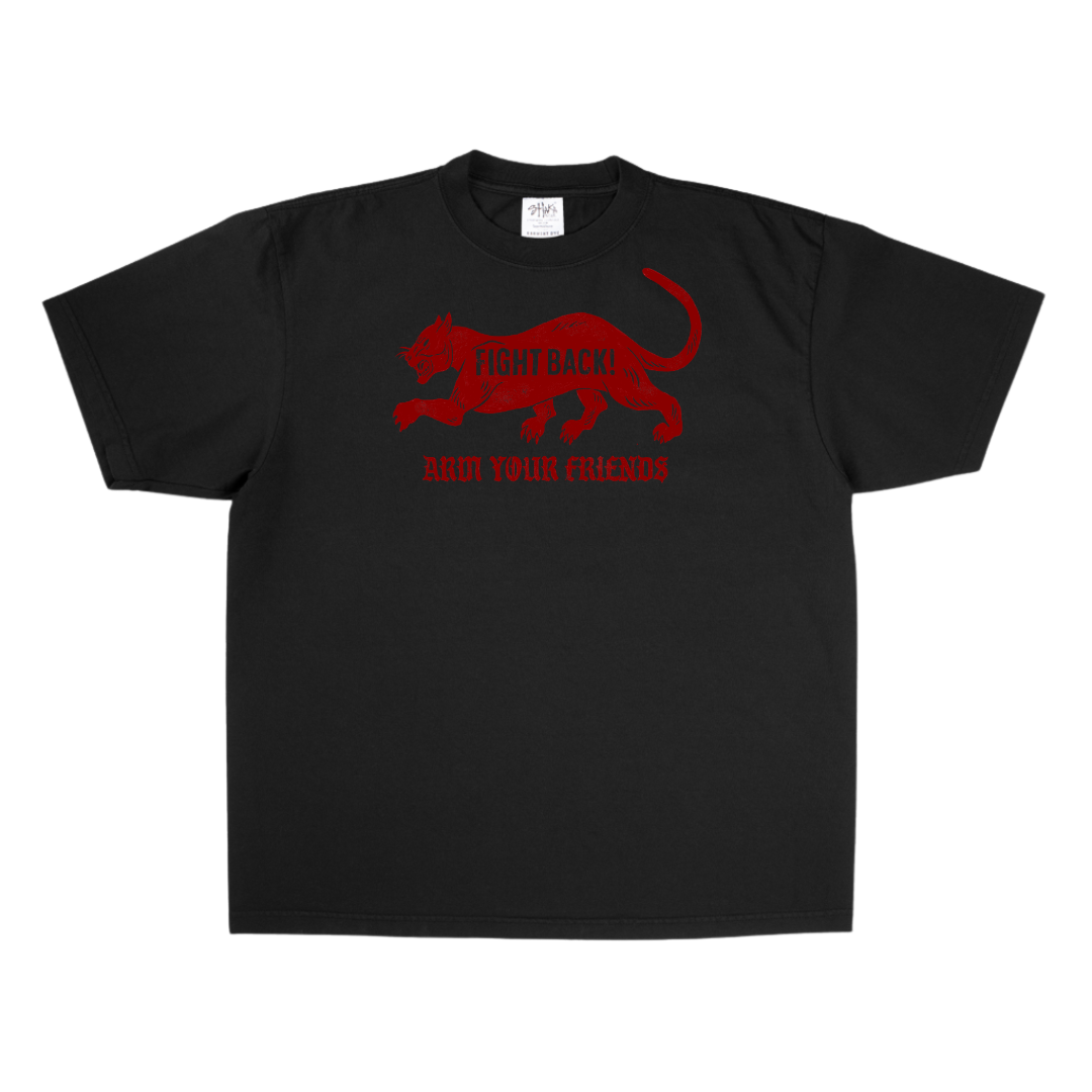FIGHT BACK OVERSIZE TEE (RED) - FRONT ONLY