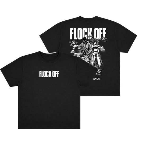 FLOCK OFF OVERSIZE TEE (DOUBLE SIDED)