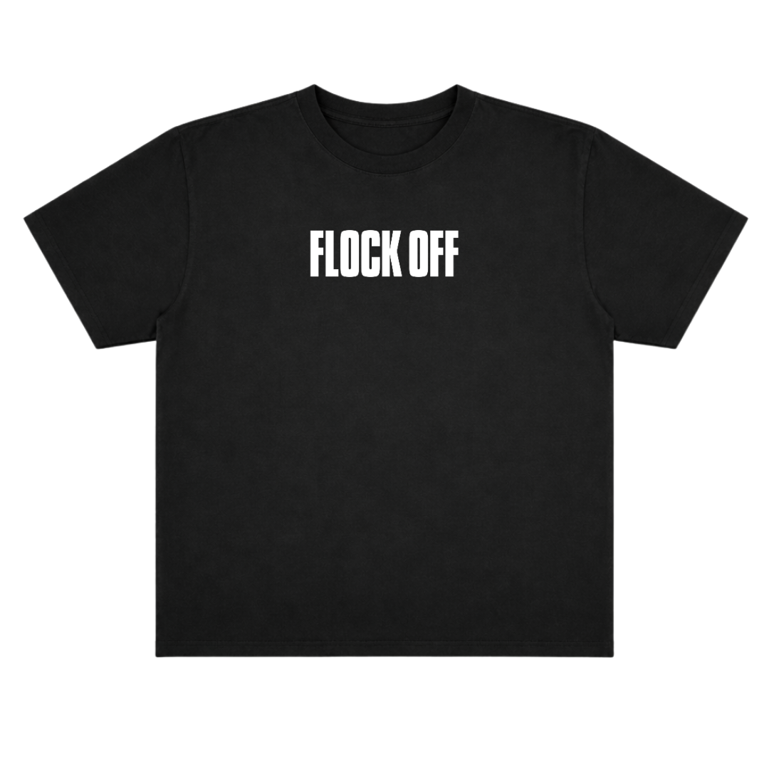 FLOCK OFF OVERSIZE TEE (DOUBLE SIDED)