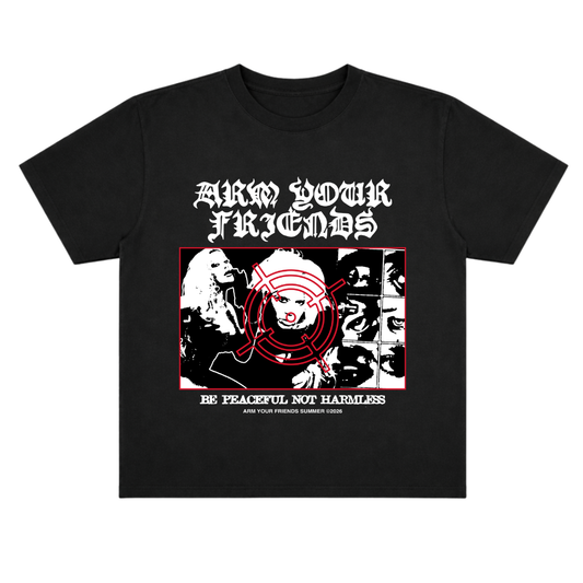 BE PEACEFUL NOT HARMLESS OVERSIZE TEE (FRONT ONLY)