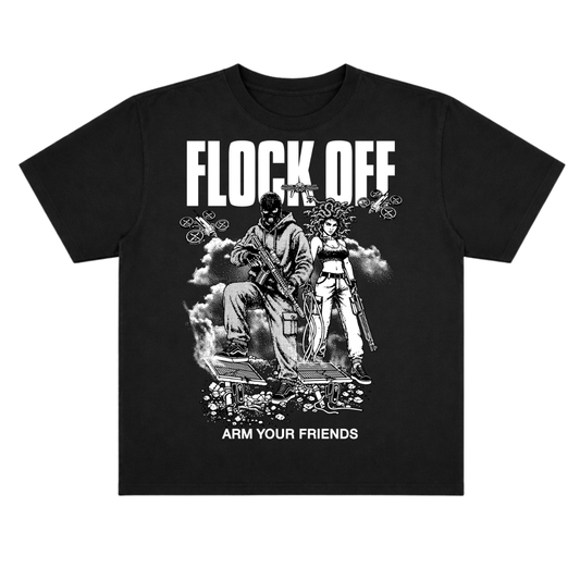 FLOCK OFF OVERSIZE TEE (FRONT ONLY)