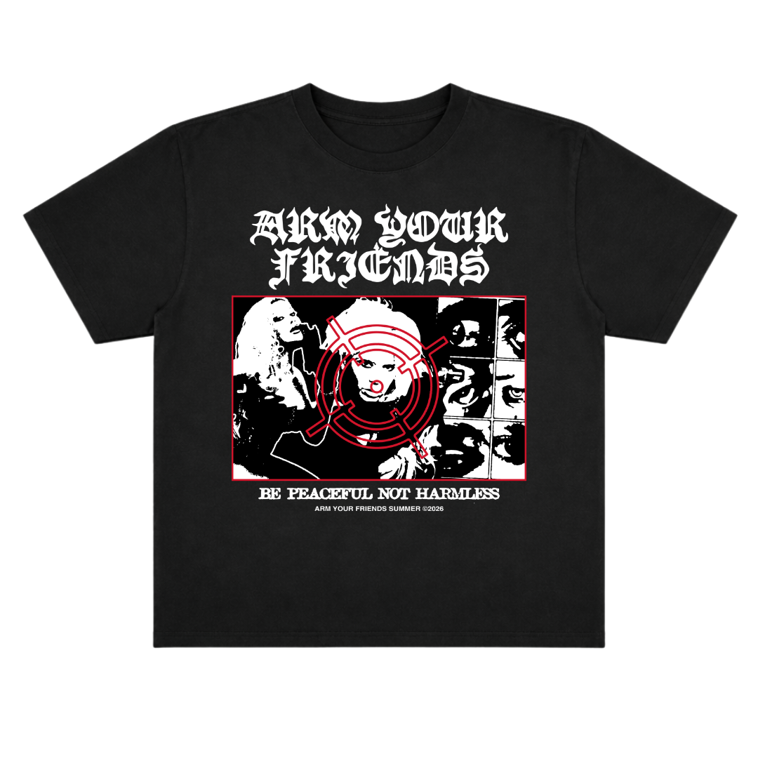 BE PEACEFUL NOT HARMLESS OVERSIZE TEE (DOUBLE SIDED)