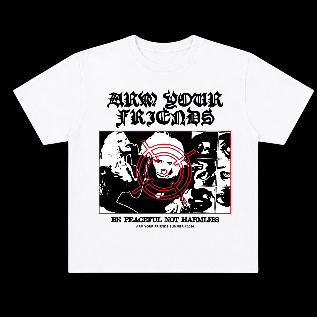 BE PEACEFUL NOT HARMLESS OVERSIZE TEE (DOUBLE SIDED)