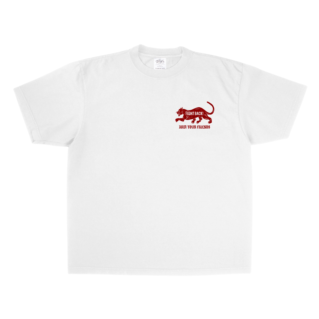 FIGHT BACK OVERSIZE TEE (RED) - DOUBLE SIDED