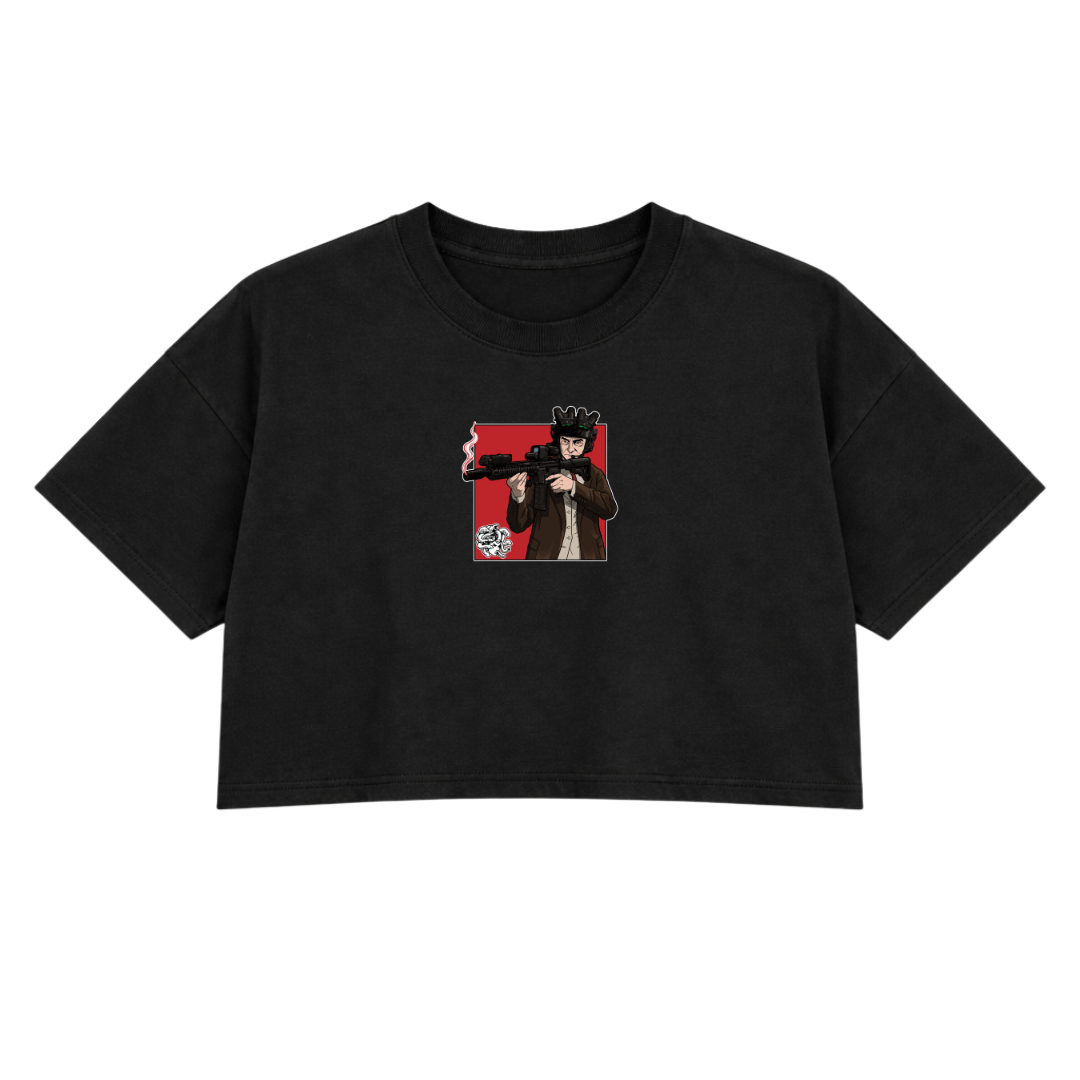 THE RAIDER PREMIUM CROP TEE (DOUBLE SIDED)