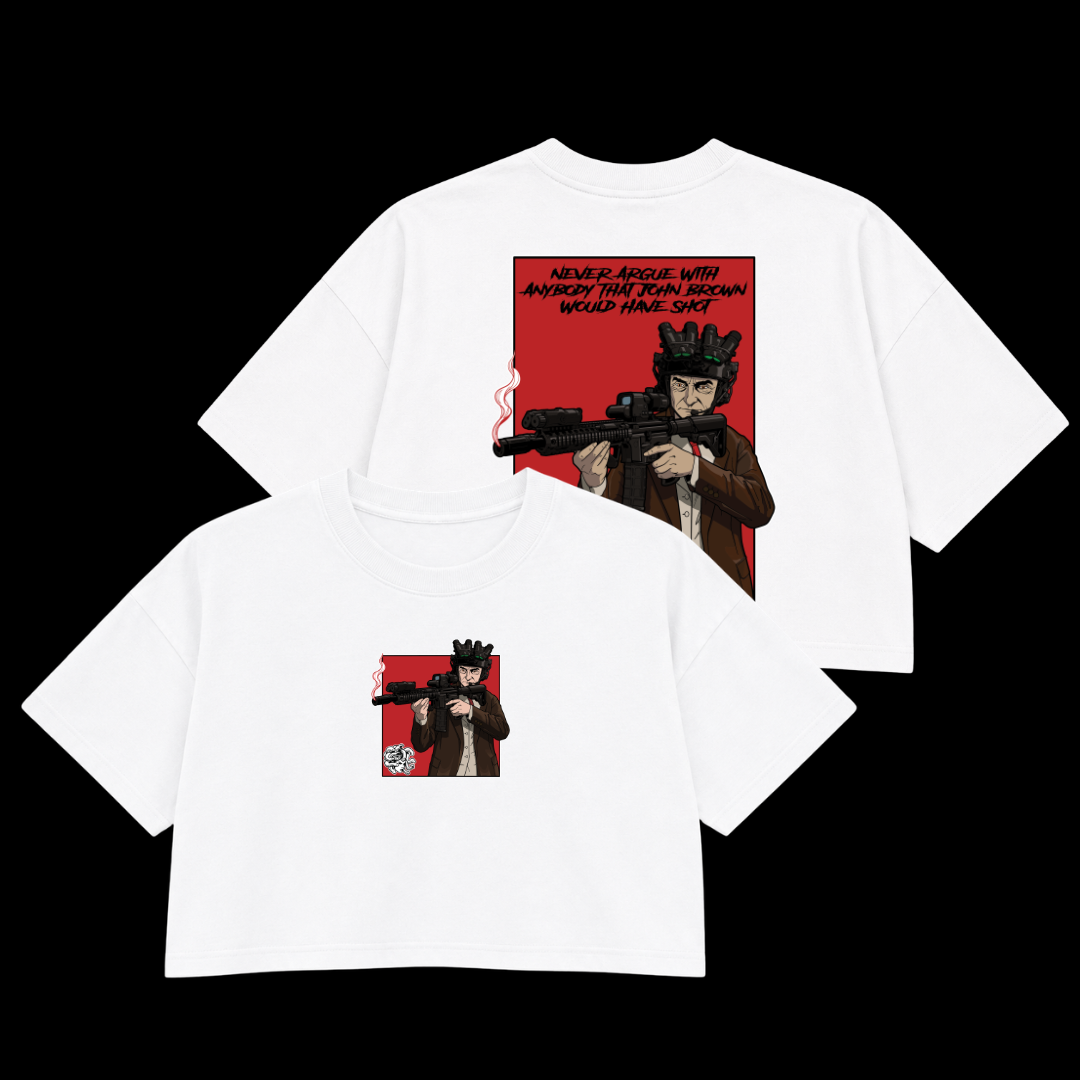 THE RAIDER PREMIUM CROP TEE (DOUBLE SIDED)
