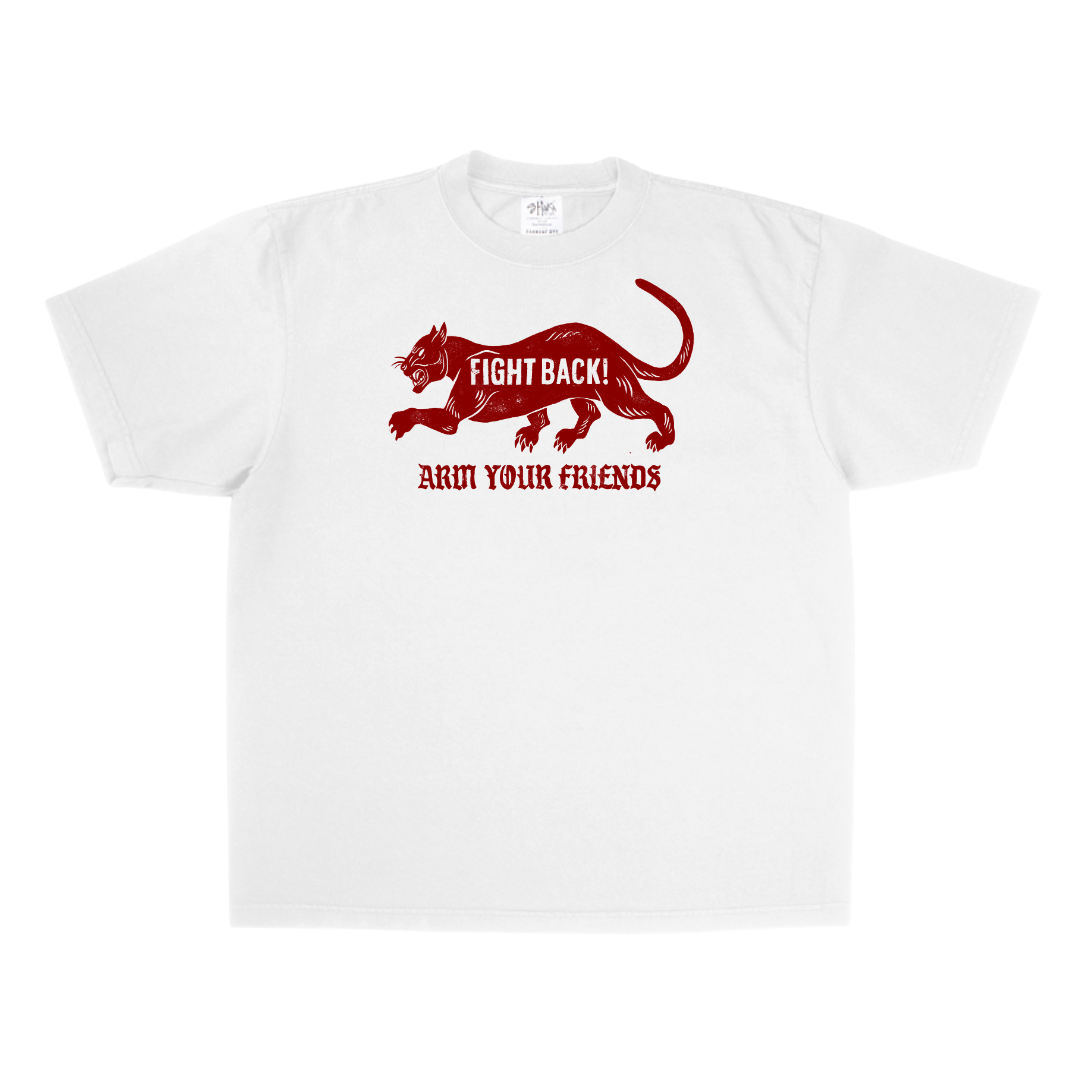 FIGHT BACK OVERSIZE TEE (RED) - FRONT ONLY