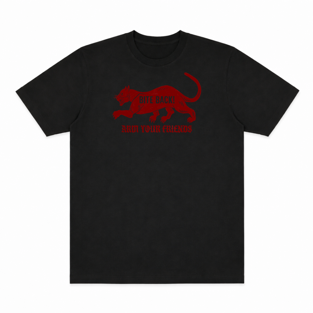 BITE BACK CLASSIC TEE (FRONT ONLY) - RED