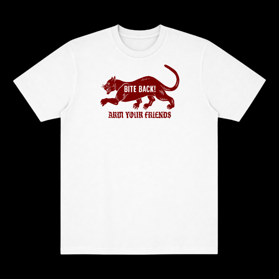 BITE BACK CLASSIC TEE (FRONT ONLY) - RED