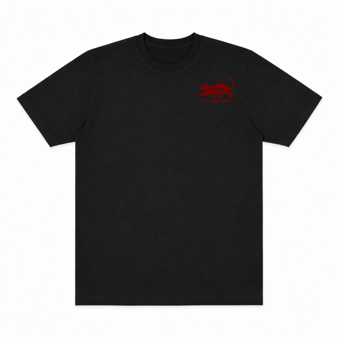 BITE BACK CLASSIC TEE (DOUBLE SIDED) - RED