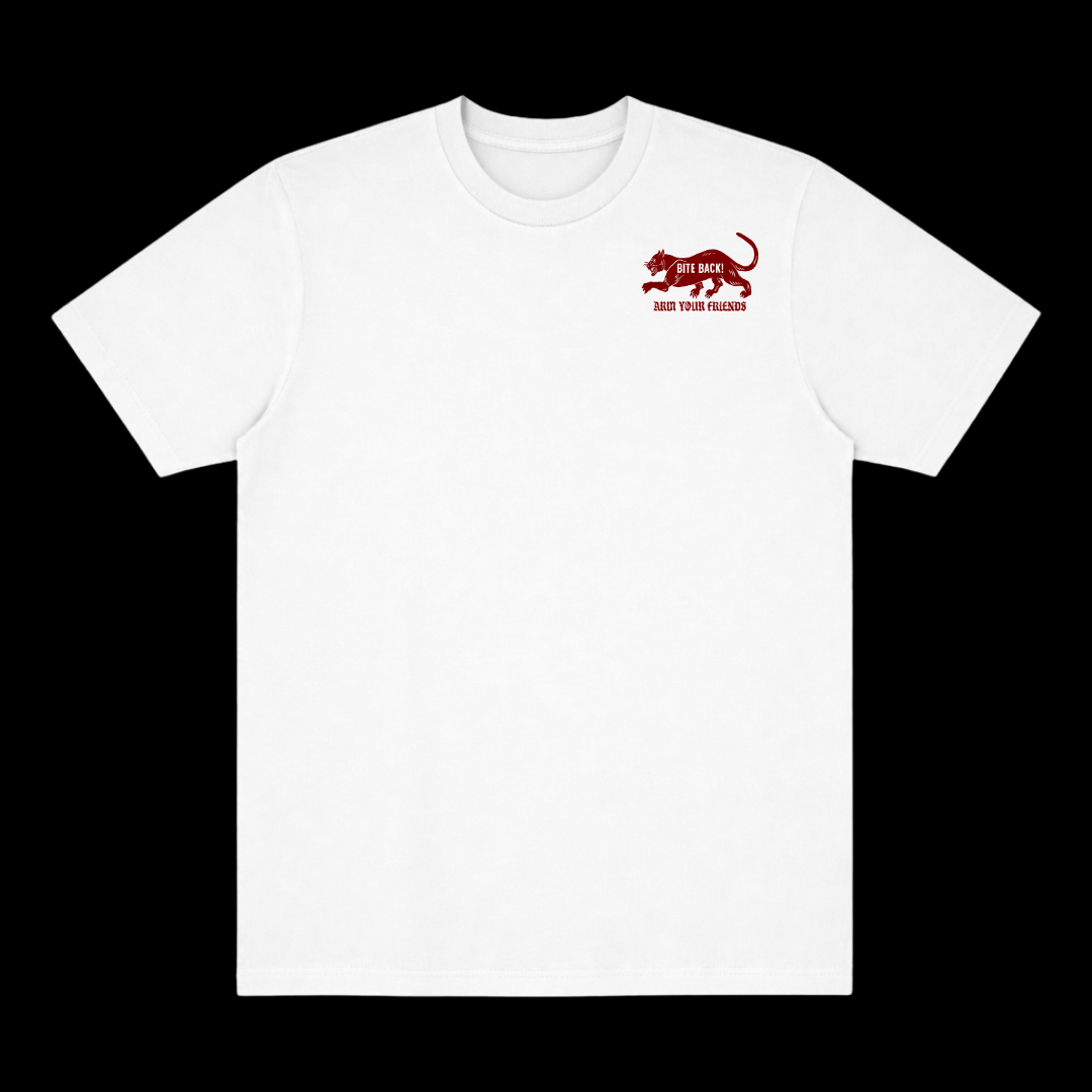 BITE BACK CLASSIC TEE (DOUBLE SIDED) - RED