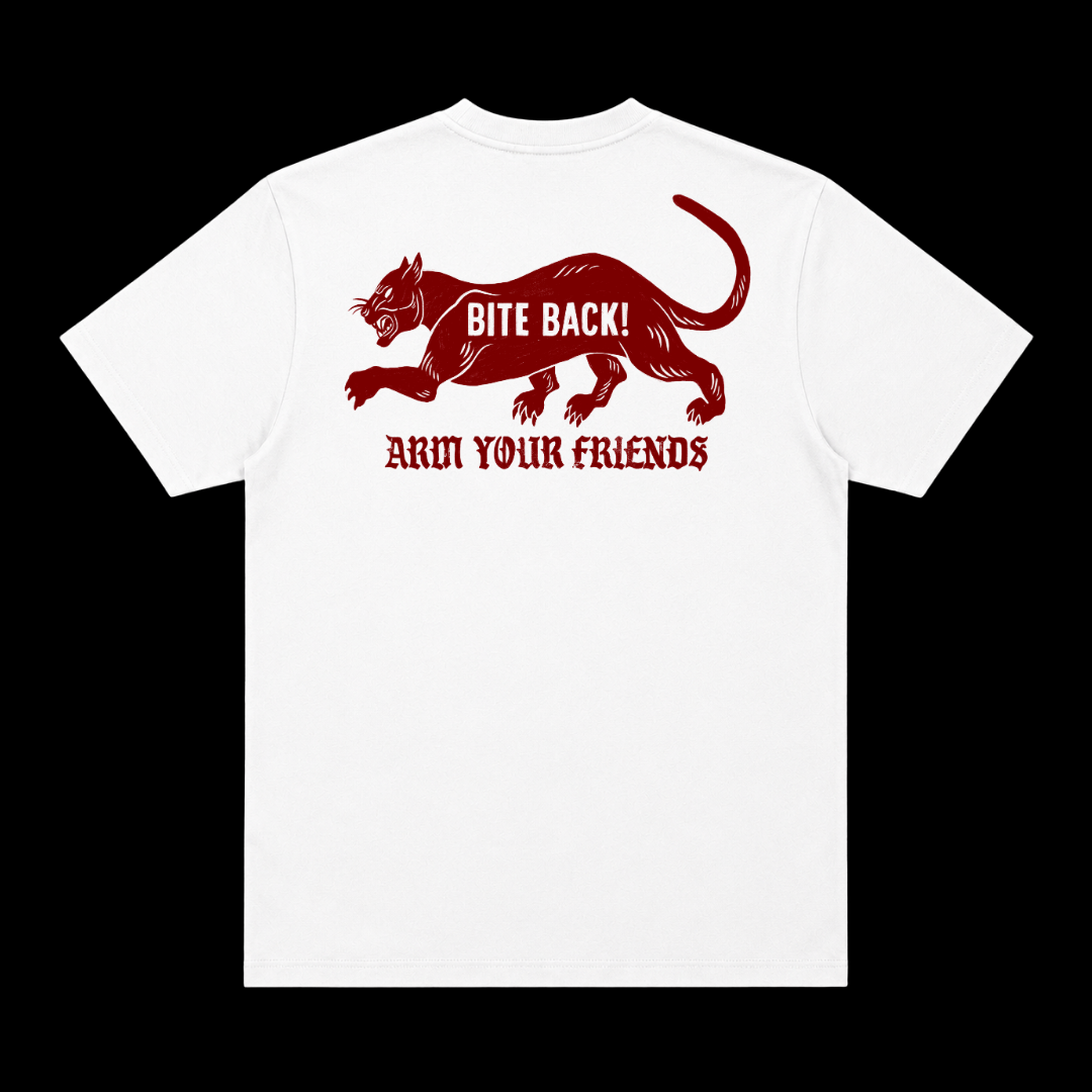 BITE BACK CLASSIC TEE (DOUBLE SIDED) - RED
