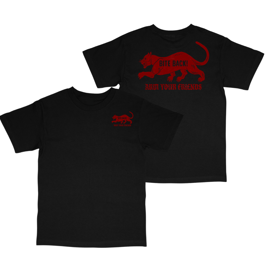 BITE BACK CLASSIC TEE (DOUBLE SIDED) - RED