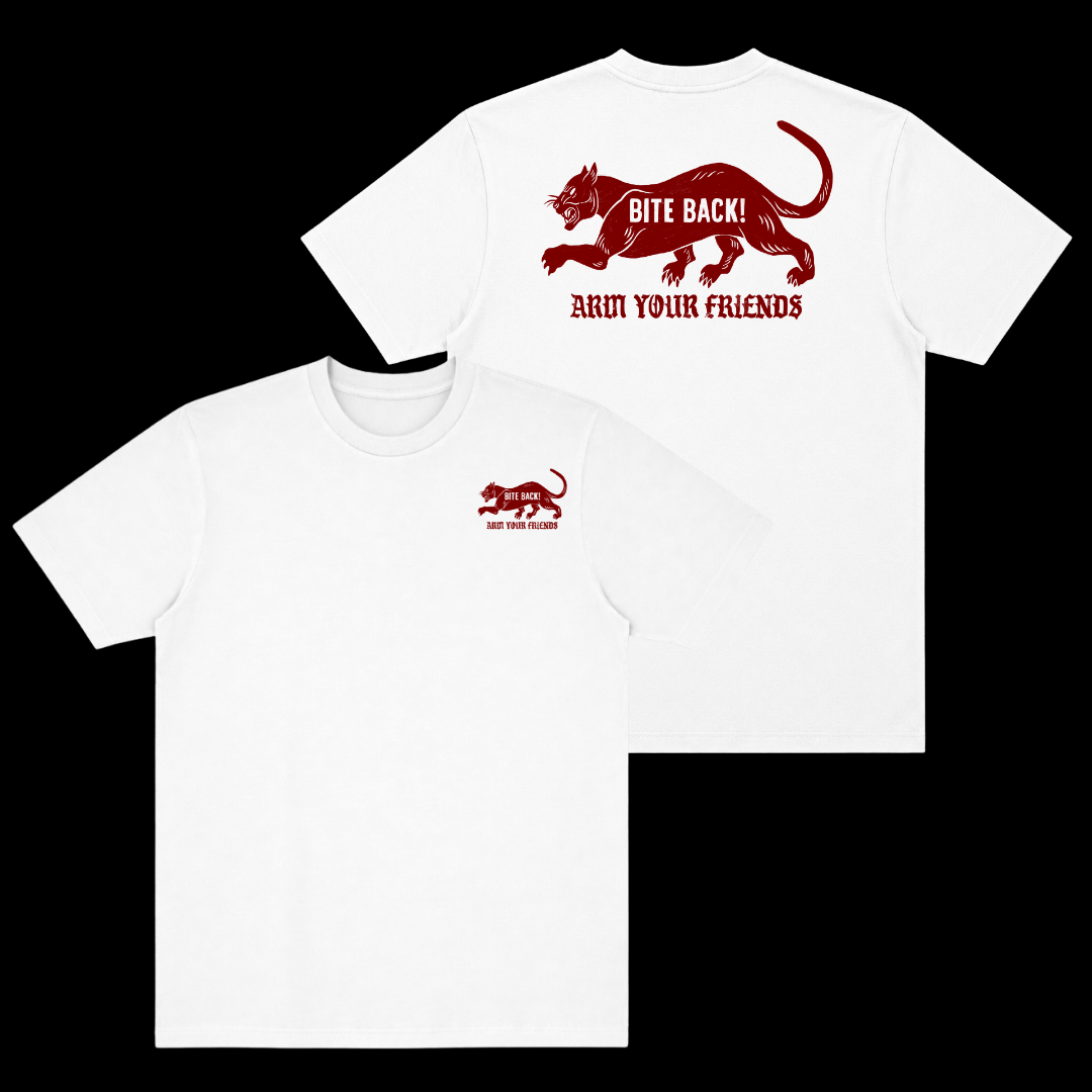 BITE BACK CLASSIC TEE (DOUBLE SIDED) - RED