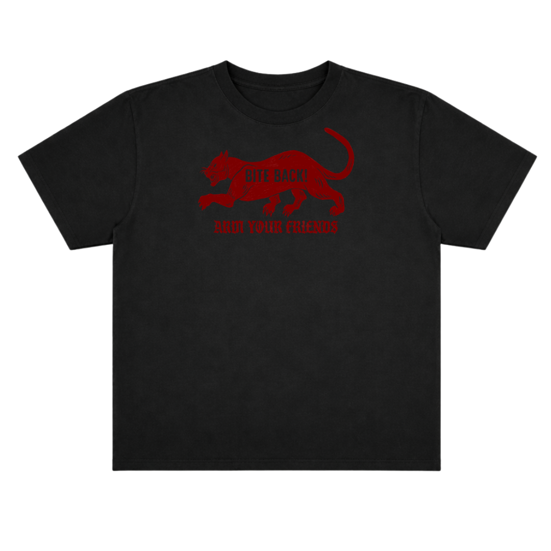 BITE BACK OVERSIZE TEE (FRONT ONLY) - RED