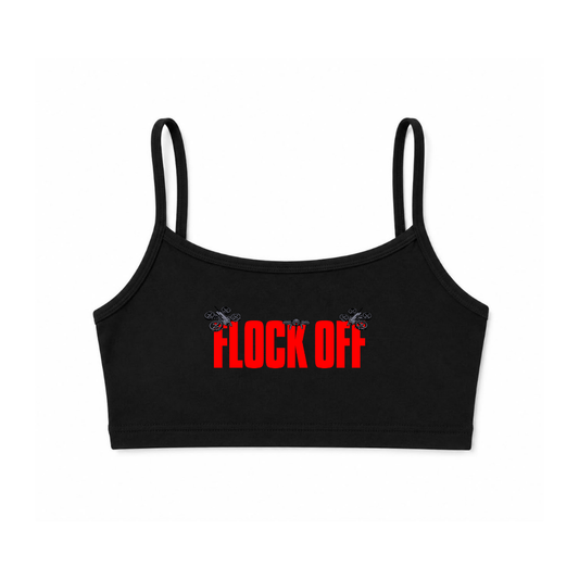 FLOCK OFF BRALETTE - RED