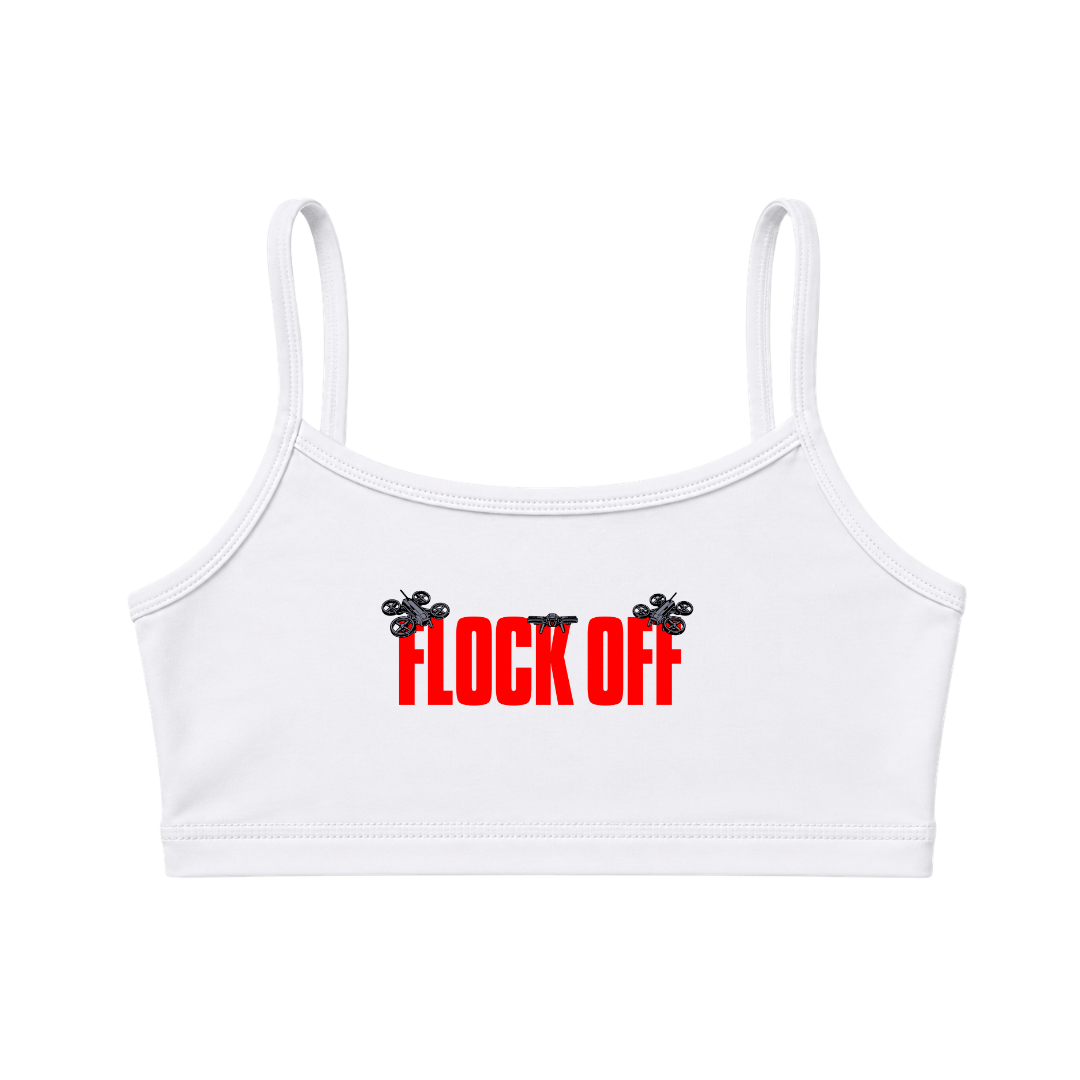 FLOCK OFF BRALETTE - RED