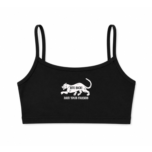 BITE BACK BRALETTE - BLACK AND WHITE