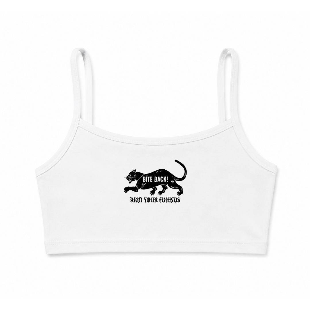 BITE BACK BRALETTE - BLACK AND WHITE