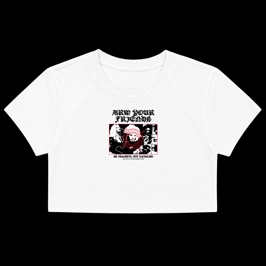 BE PEACEFUL NOT HARMLESS BABY TEE (FRONT ONLY)