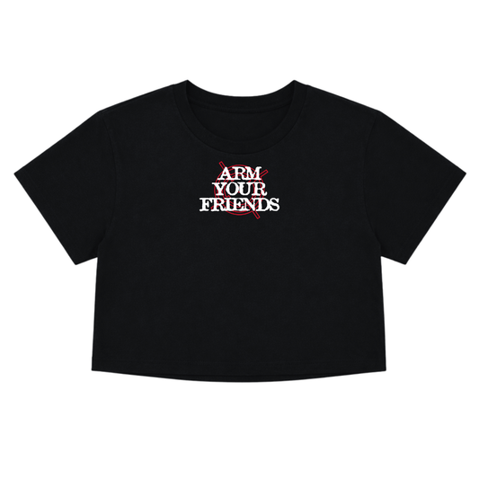 BE PEACEFUL NOT HARMLESS TARGET CROP TEE (FRONT ONLY)