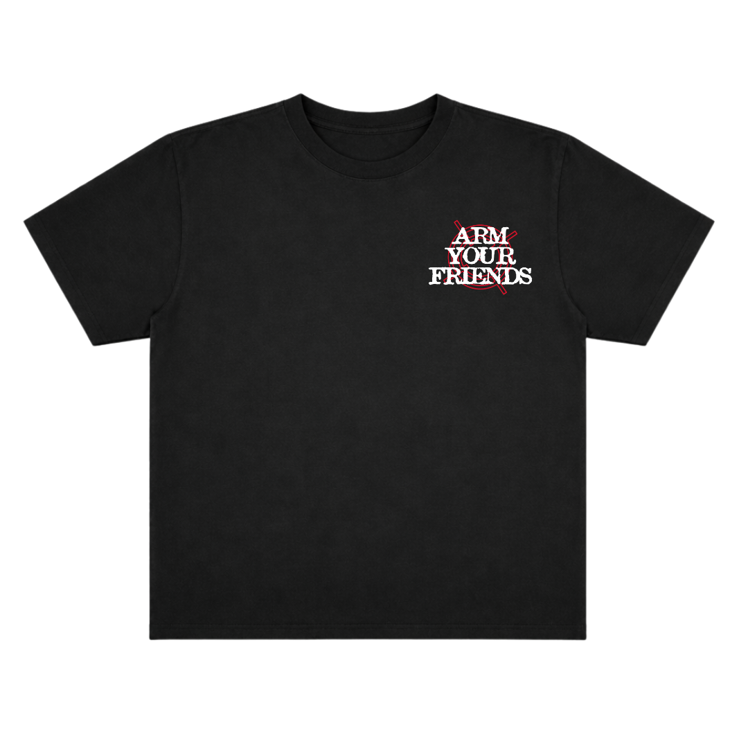 BE PEACEFUL NOT HARMLESS TARGET OVERSIZE TEE (DOUBLE SIDED)