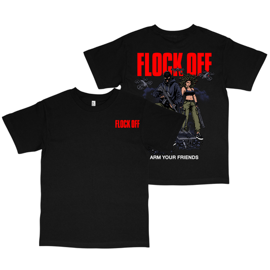 FLOCK OFF CLASSIC TEE (DOUBLE SIDED) - COLORED