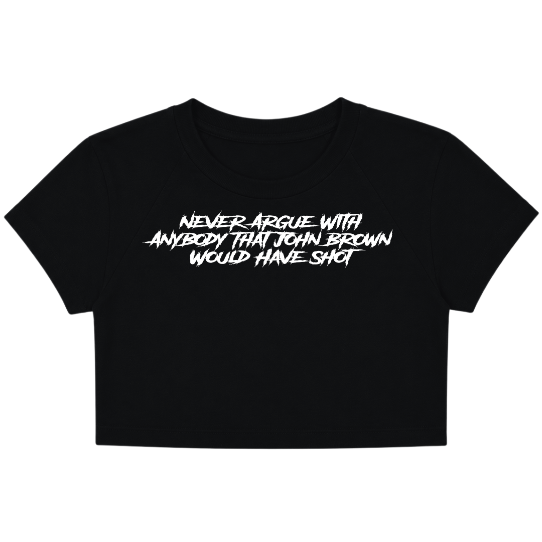 THE RAIDER BABY TEE  - TEXT (FRONT ONLY)