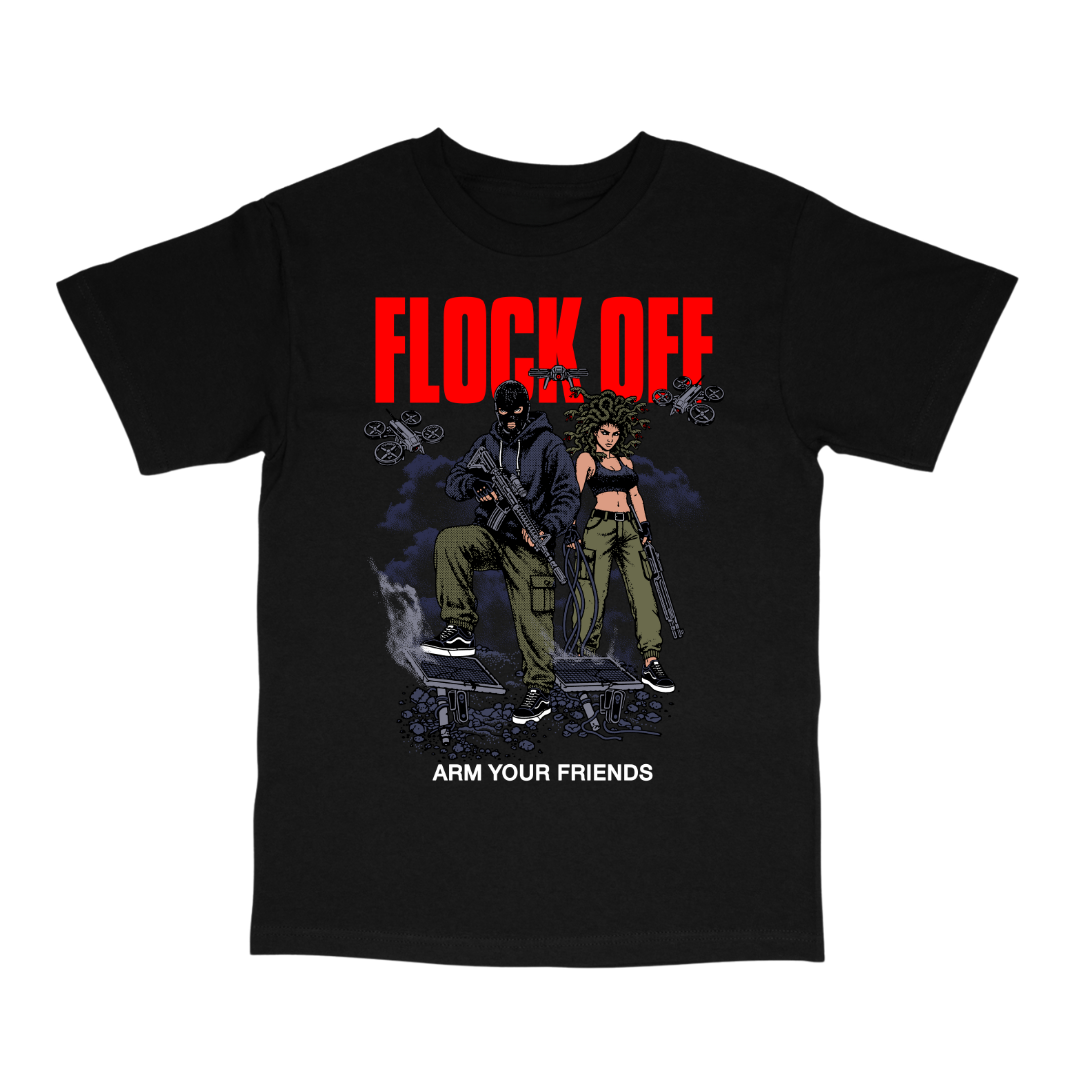 FLOCK OFF CLASSIC TEE (FRONT ONLY) - COLORED