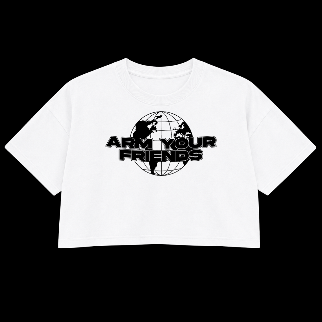 GLOBAL PREMIUM CROP TEE (FRONT ONLY)