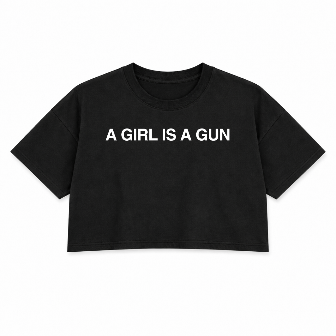 BE PEACEFUL NOT HARMLESS TEXT PREMIUM CROP TEE (FRONT ONLY)