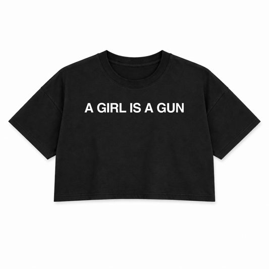 BE PEACEFUL NOT HARMLESS TEXT PREMIUM CROP TEE (FRONT ONLY)
