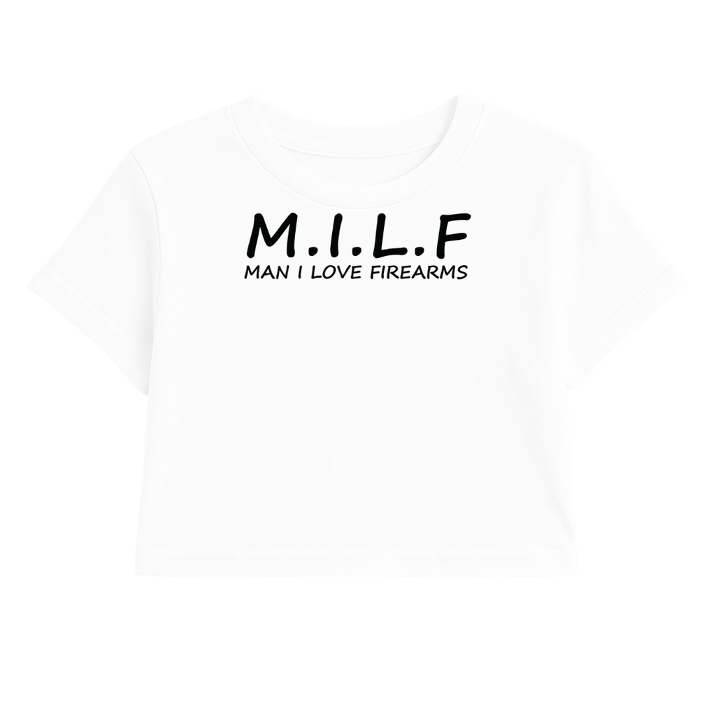 M.I.L.F CROP TEE (MONOCHROME)