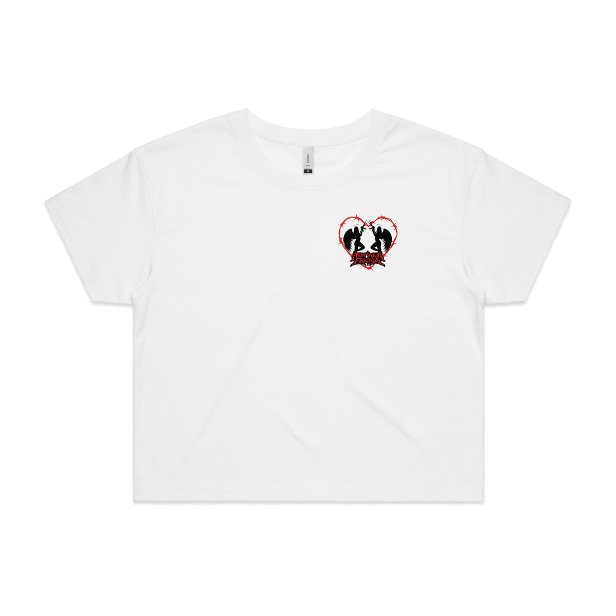 WWSB ANGEL PREMIUM CROP TEE (DOUBLE SIDED)