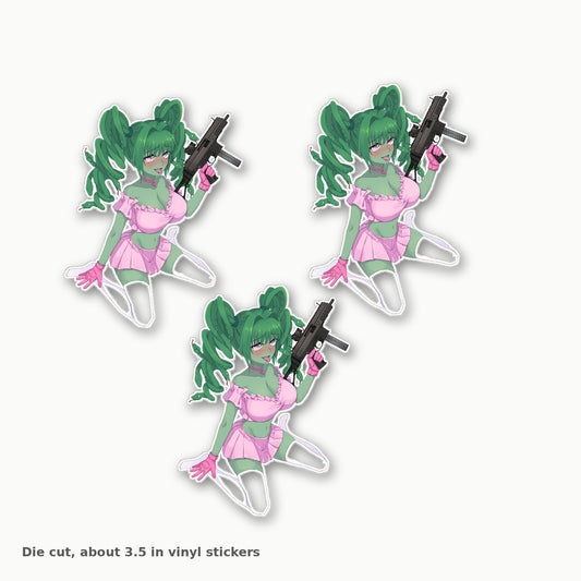 OG Medusa Chan die cut sticker