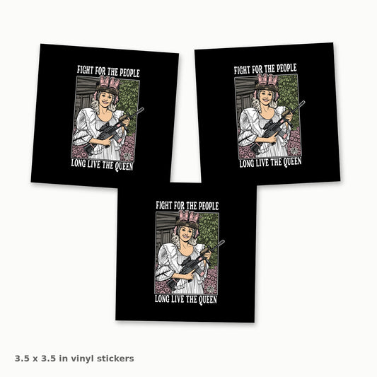 Long Live Dolly sticker pack, 3.5 inch vinyl