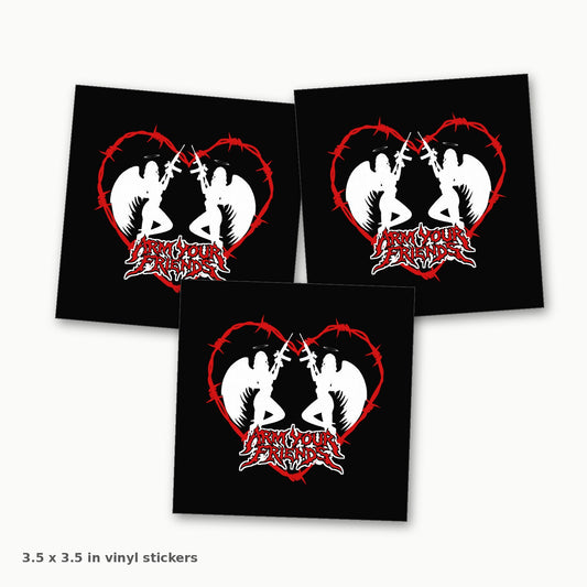 WWSB Angel 3.5 inch square vinyl sticker