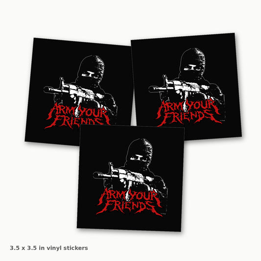 WWSB Descent 3.5 inch square vinyl sticker