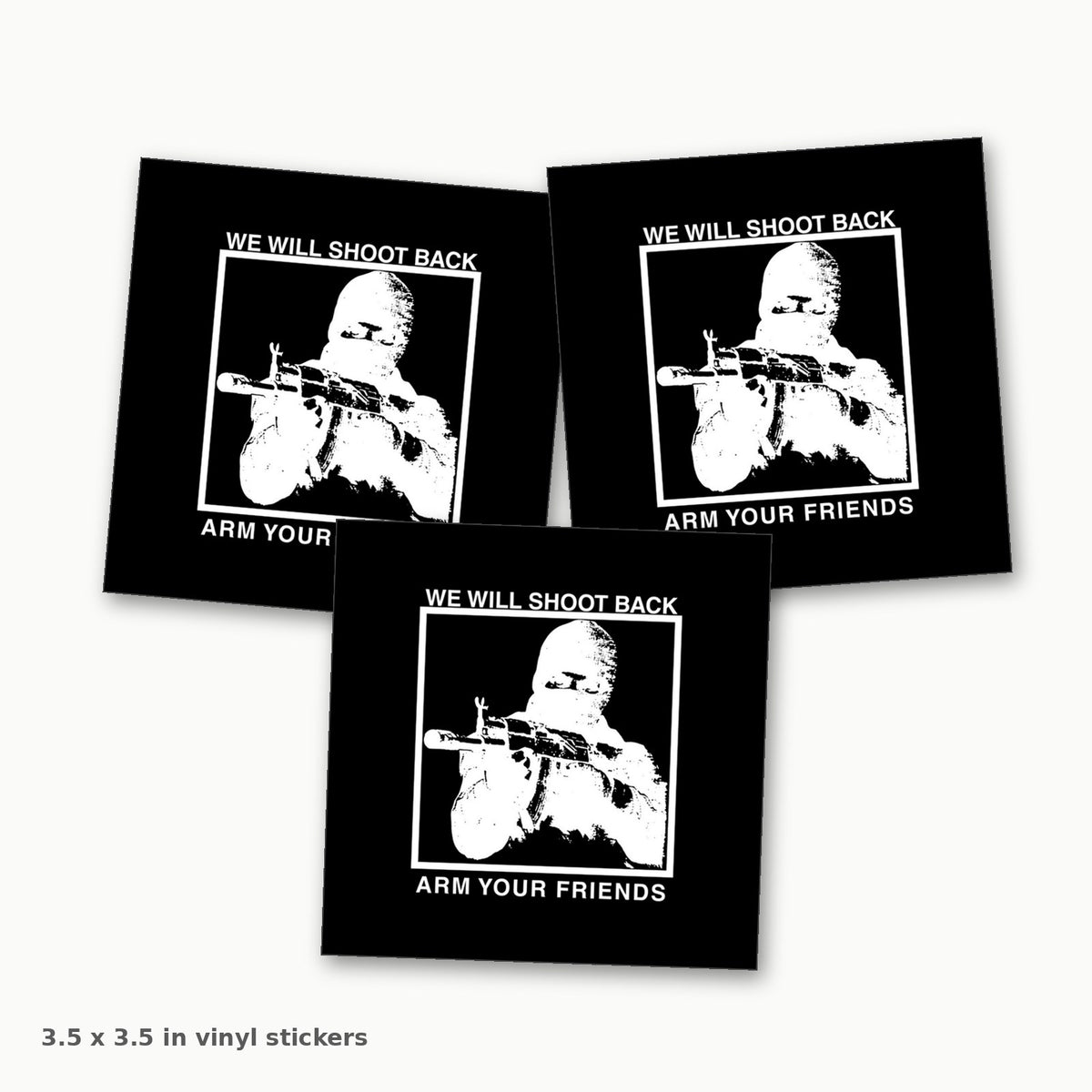 WWSB 3.5 inch square vinyl sticker