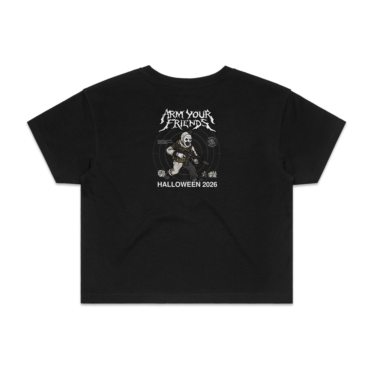 THE CLOWN PREMIUM CROP TEE (DOUBLE SIDED)