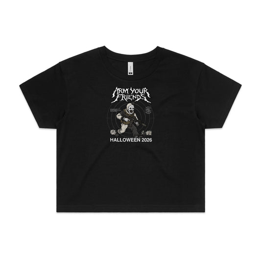 THE CLOWN PREMIUM CROP TEE (FRONT ONLY)