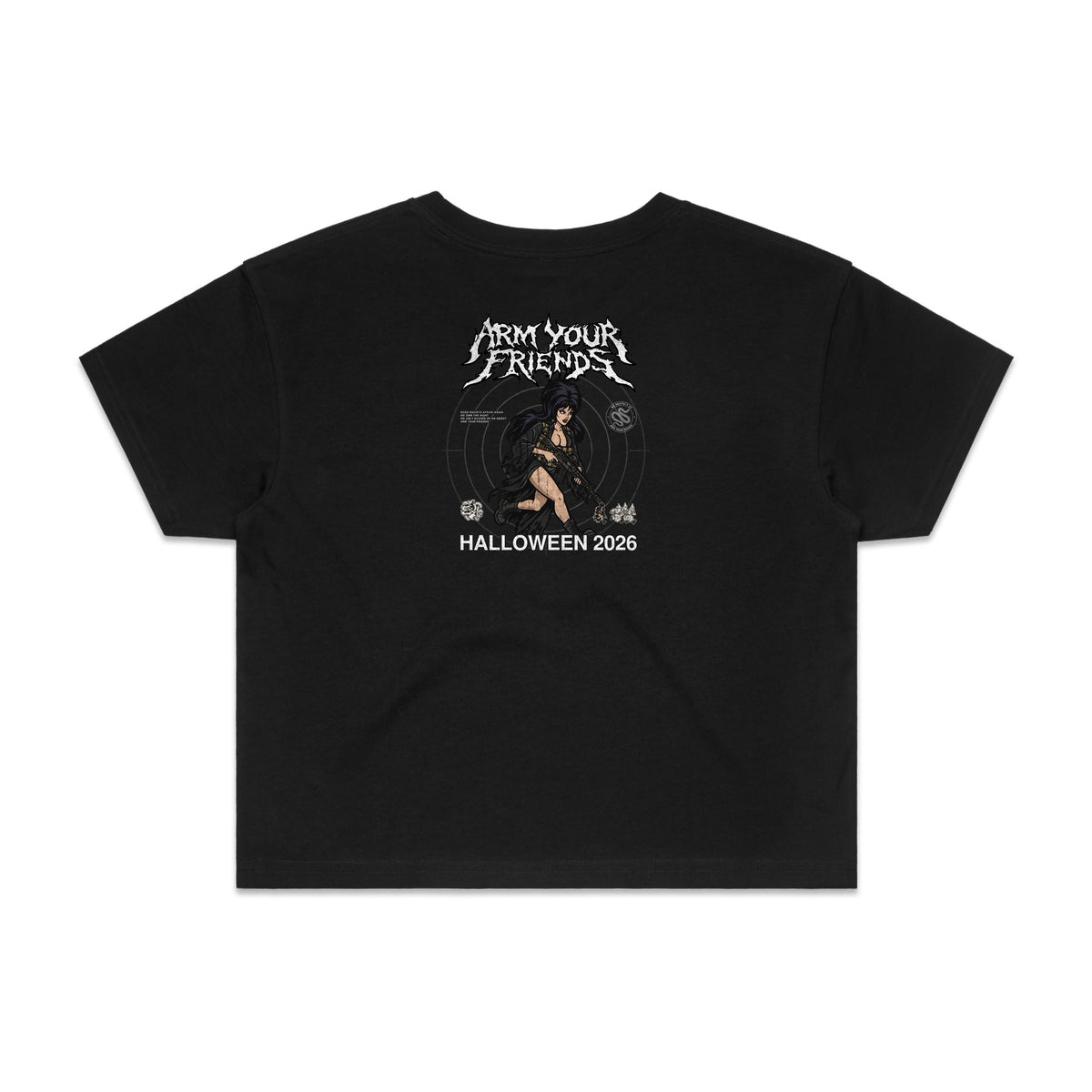 THE QUEEN PREMIUM CROP TEE (DOUBLE SIDED)