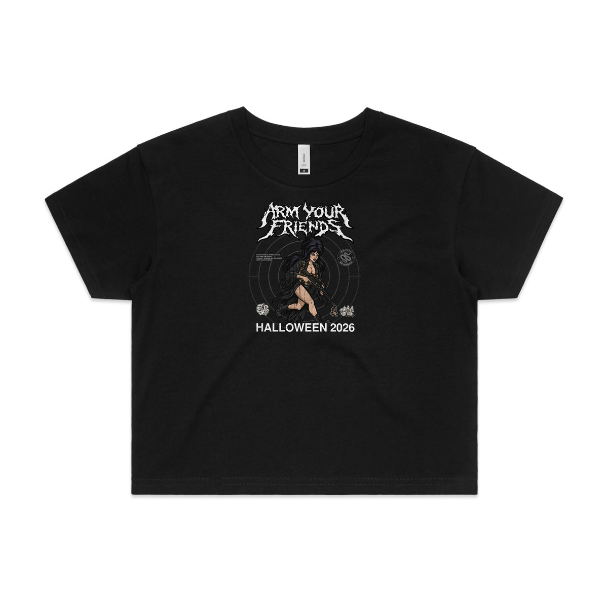 THE QUEEN PREMIUM CROP TEE (FRONT ONLY)