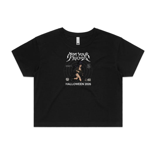 THE QUEEN PREMIUM CROP TEE (FRONT ONLY)
